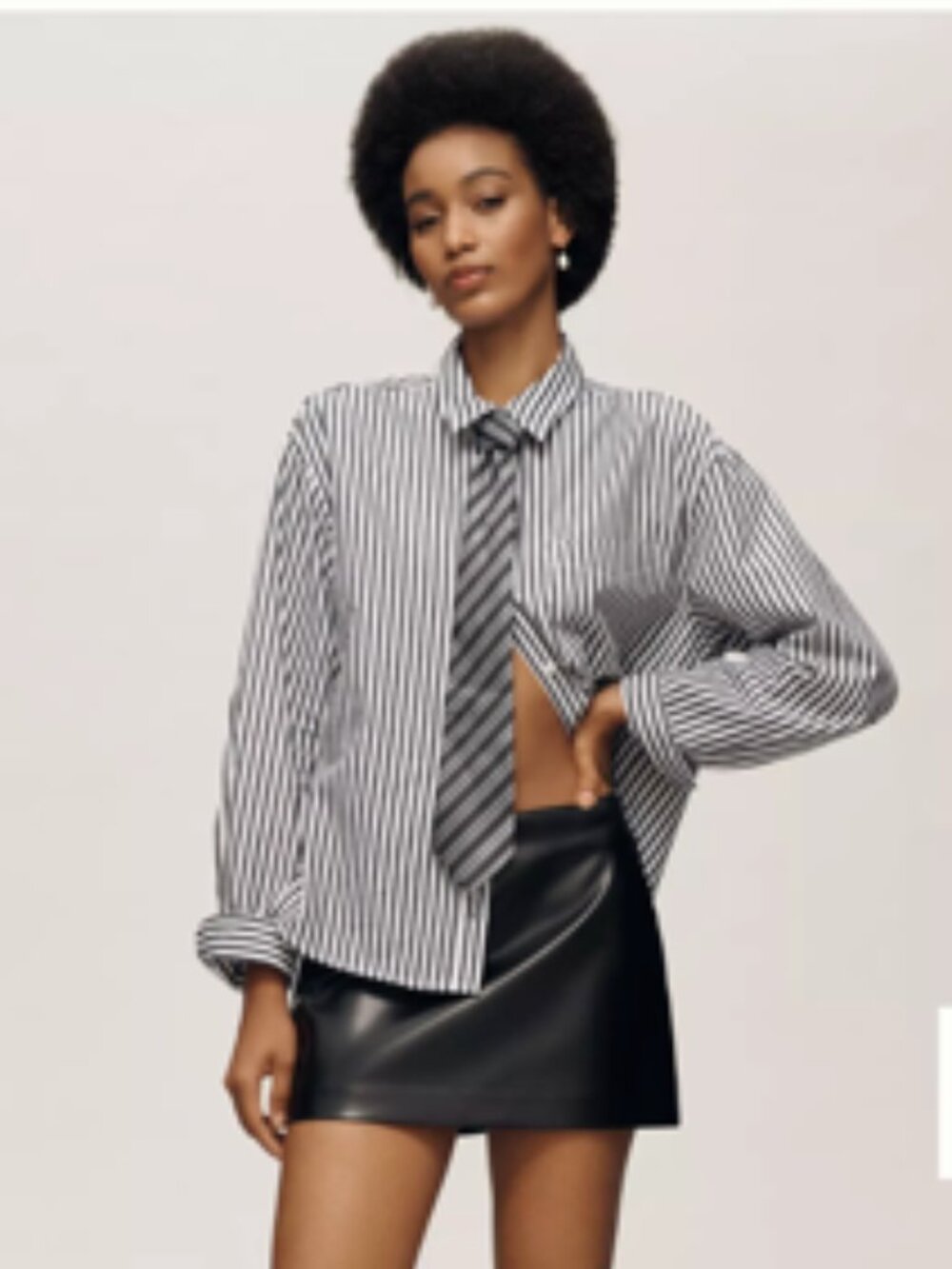 NWT Shrunken Bennett Button Down Shirt By Maeve - Picture 2 of 15